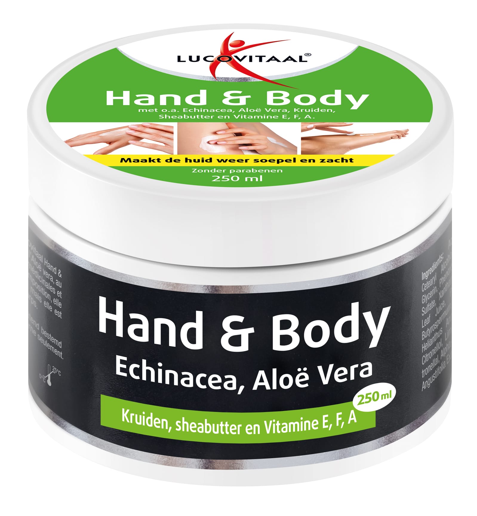 Lucovitaal Lichaamsverzorging 250.00 Milliliter Lucovitaal Hand & bodycreme 250.00 Milliliter