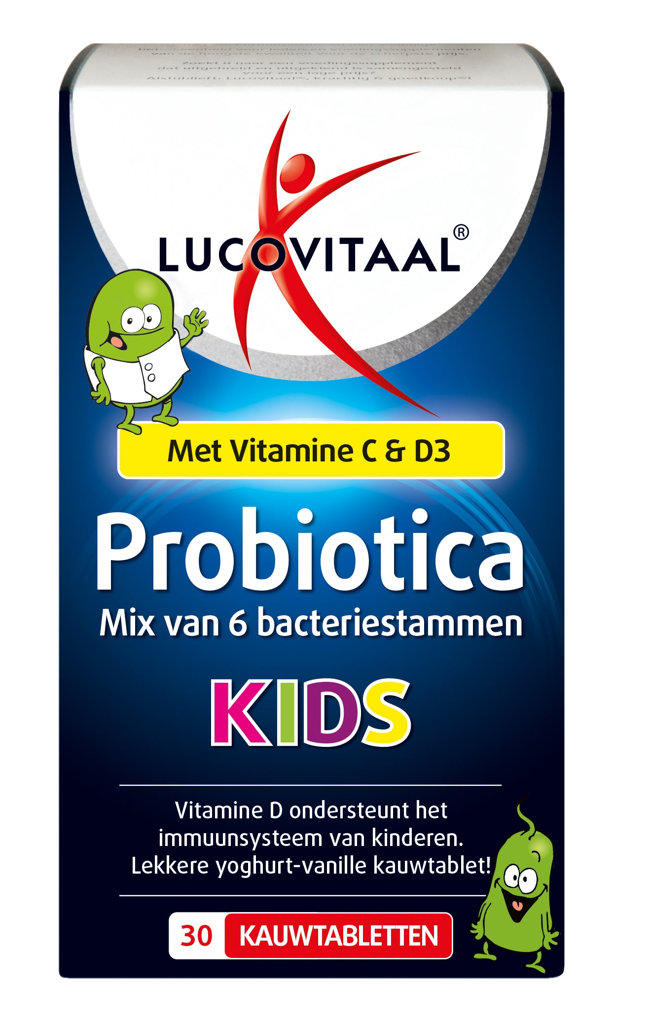 Lucovitaal Micro-organismen 30.00 Kauwtabletten Lucovitaal Probiotica kids 30.00 Kauwtabletten