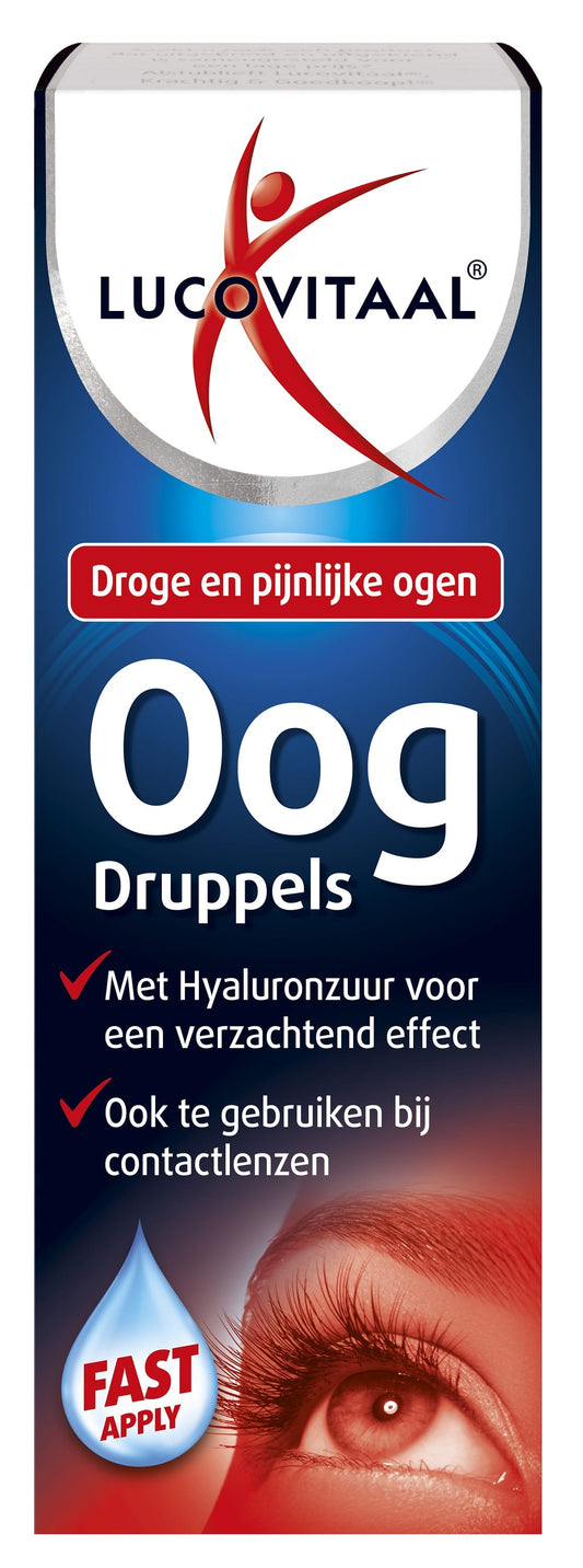 Lucovitaal Oogverzorging 10.00 Milliliter Lucovitaal Oogdruppels droge pijnlijke ogen 10.00 Milliliter