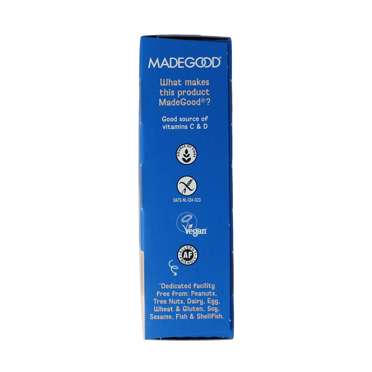 MadeGood Snacks en Tussendoortjes 5.00 Stuks MadeGood  Granola bar vanilla bio 5.00 Stuks