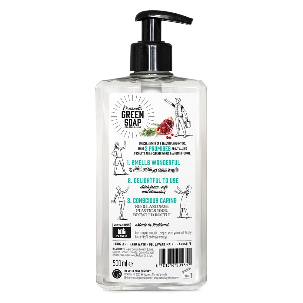 Marcel's Green Soap Zeep 500.00 Milliliter Marcel's Green Soap Handzeep Cedar & Pomegranate (500 ml) 500.00 Milliliter