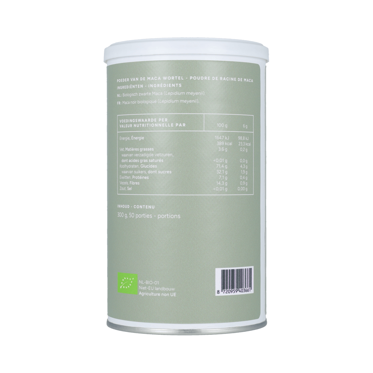 Mattisson Raw en Superfoods 300.00 Gram Mattisson Organic Maca Zwart 300.00 Gram