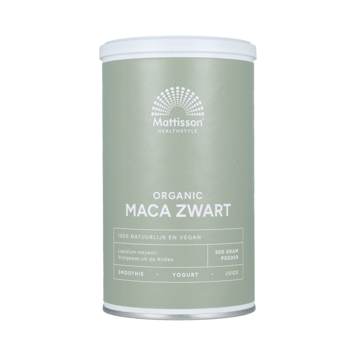 Mattisson Raw en Superfoods 300.00 Gram Mattisson Organic Maca Zwart 300.00 Gram