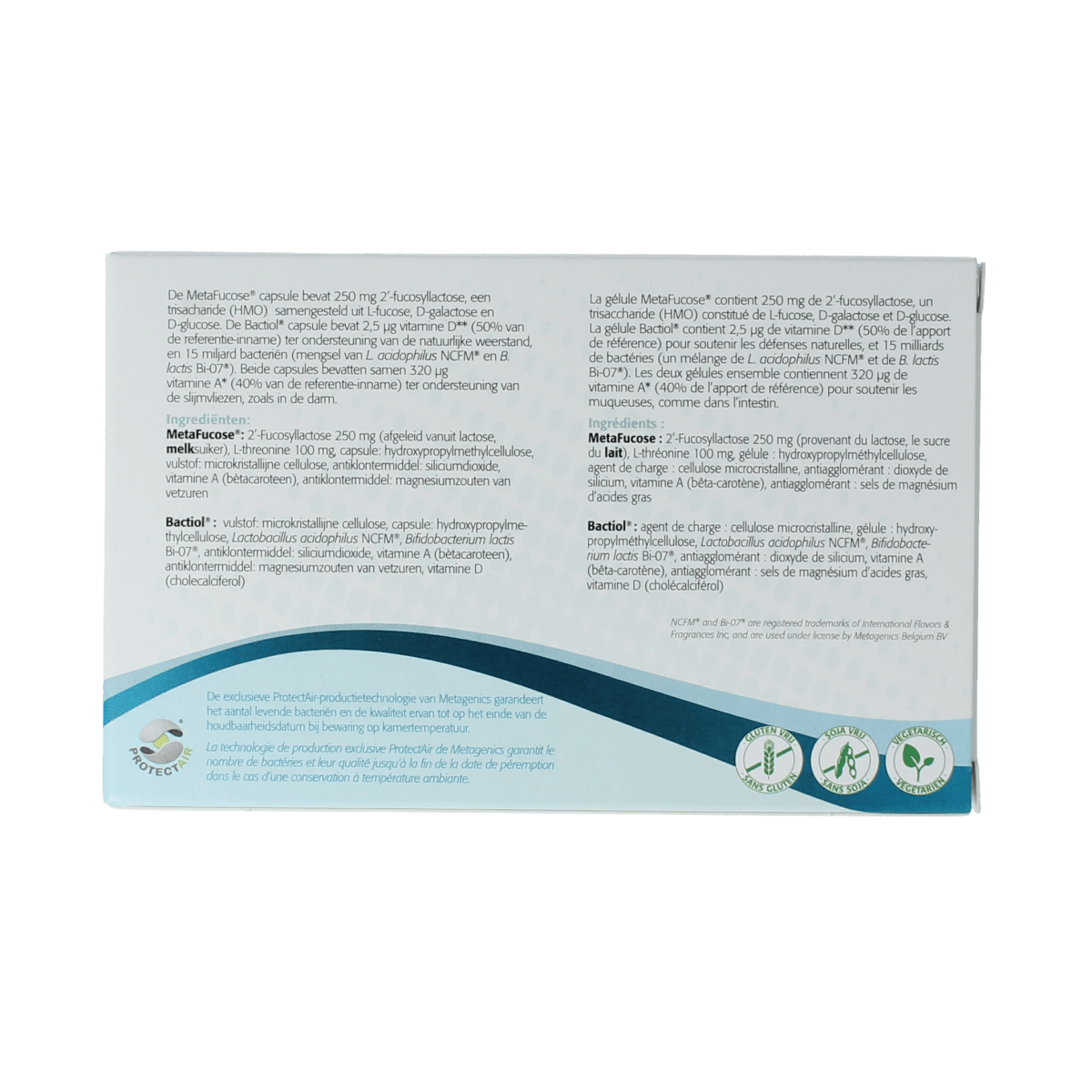 Metagenics Micro-organismen 60.00 Capsules Metagenics Bactiol HMO fucose 4x15 capsules 60.00 Capsules