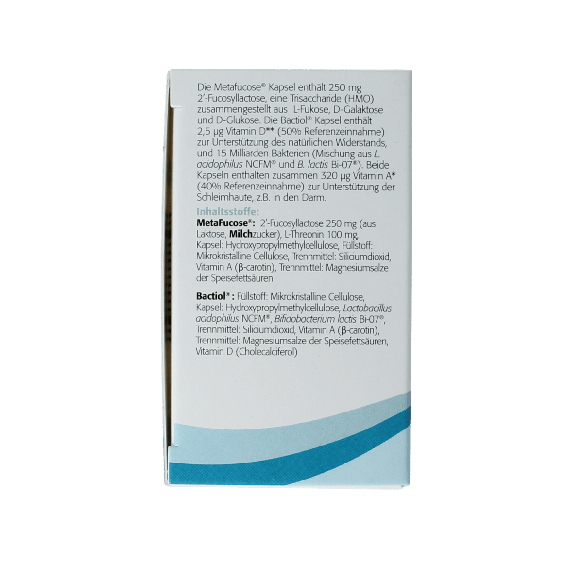Metagenics Micro-organismen 60.00 Capsules Metagenics Bactiol HMO fucose 4x15 capsules 60.00 Capsules