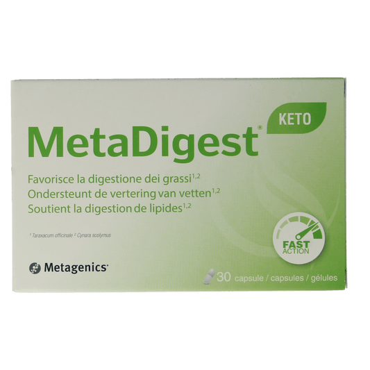 Metagenics Vezels en Enzymen 30.00 Capsules Metagenics Metadigest keto 30.00 Capsules