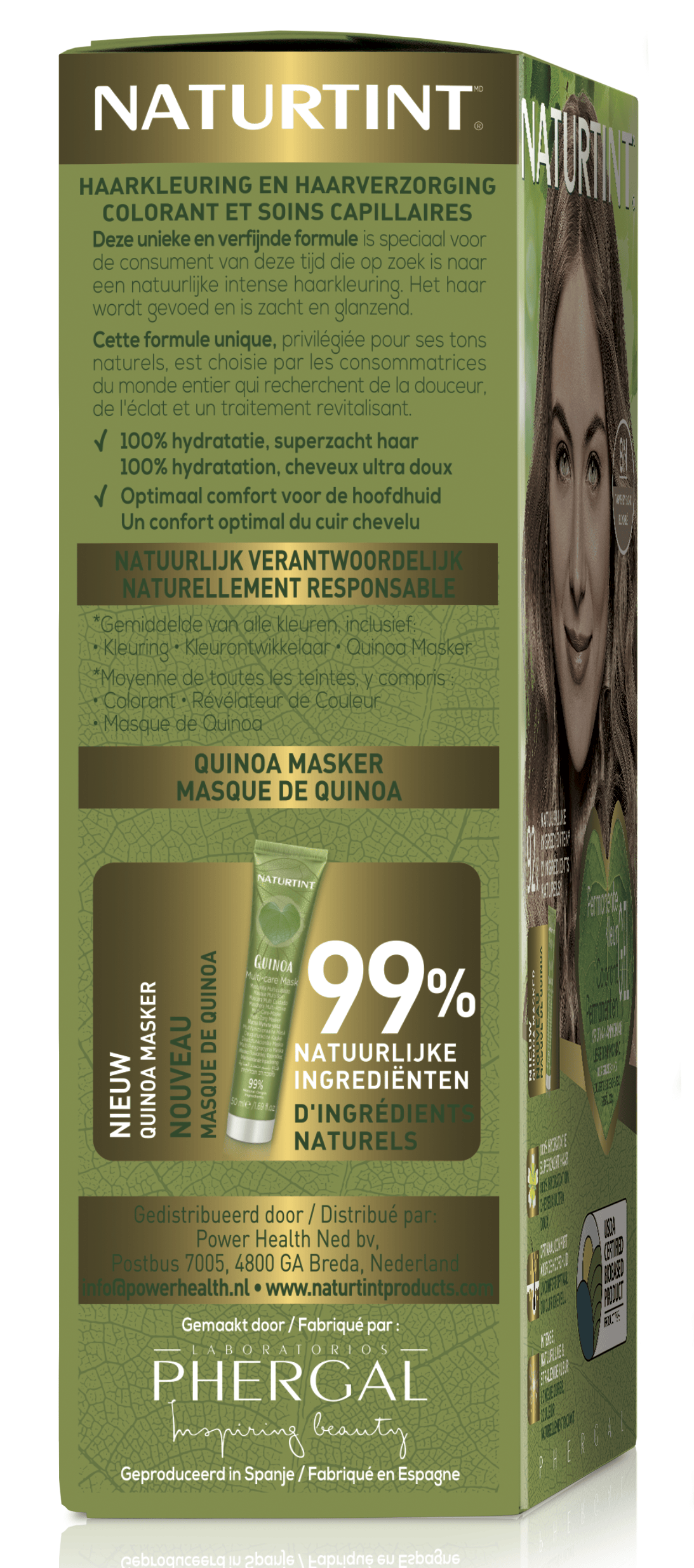 Naturtint 6G Donker Goudblond hair coloring cream in 170ml tube, natural hair dye by Naturtint.