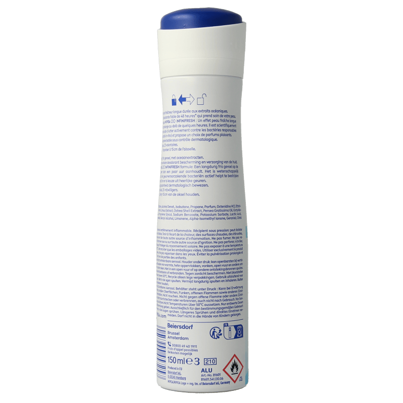Nivea Deodorant 150 Milliliter Nivea Deodorant fresh natural spray female 150 Milliliter