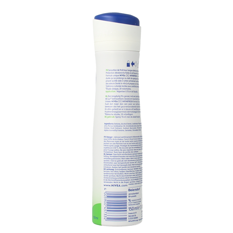 Nivea Deodorant 150 Milliliter Nivea Deodorant spray fresh pure jasmine 150 Milliliter