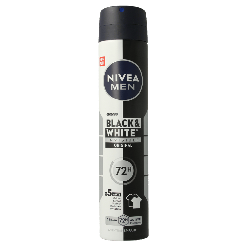 Nivea Deodorant 200 Milliliter Nivea Men deodorant black & white XL spray 200 Milliliter