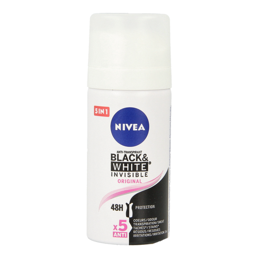 Nivea Deodorant 35 Milliliter Nivea Deodorant spray black & white invisible  mini 35 Milliliter