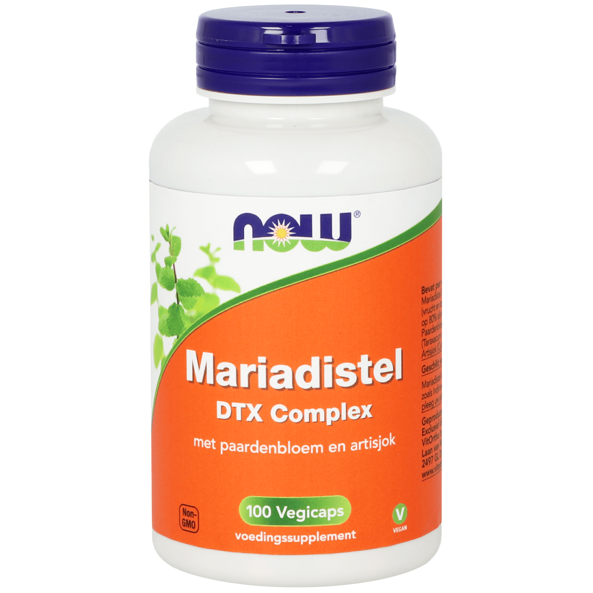 NOW Kruidenpreparaten 100.00 Vegetarische capsules NOW Mariadistel dtx complex 100.00 Vegetarische capsules