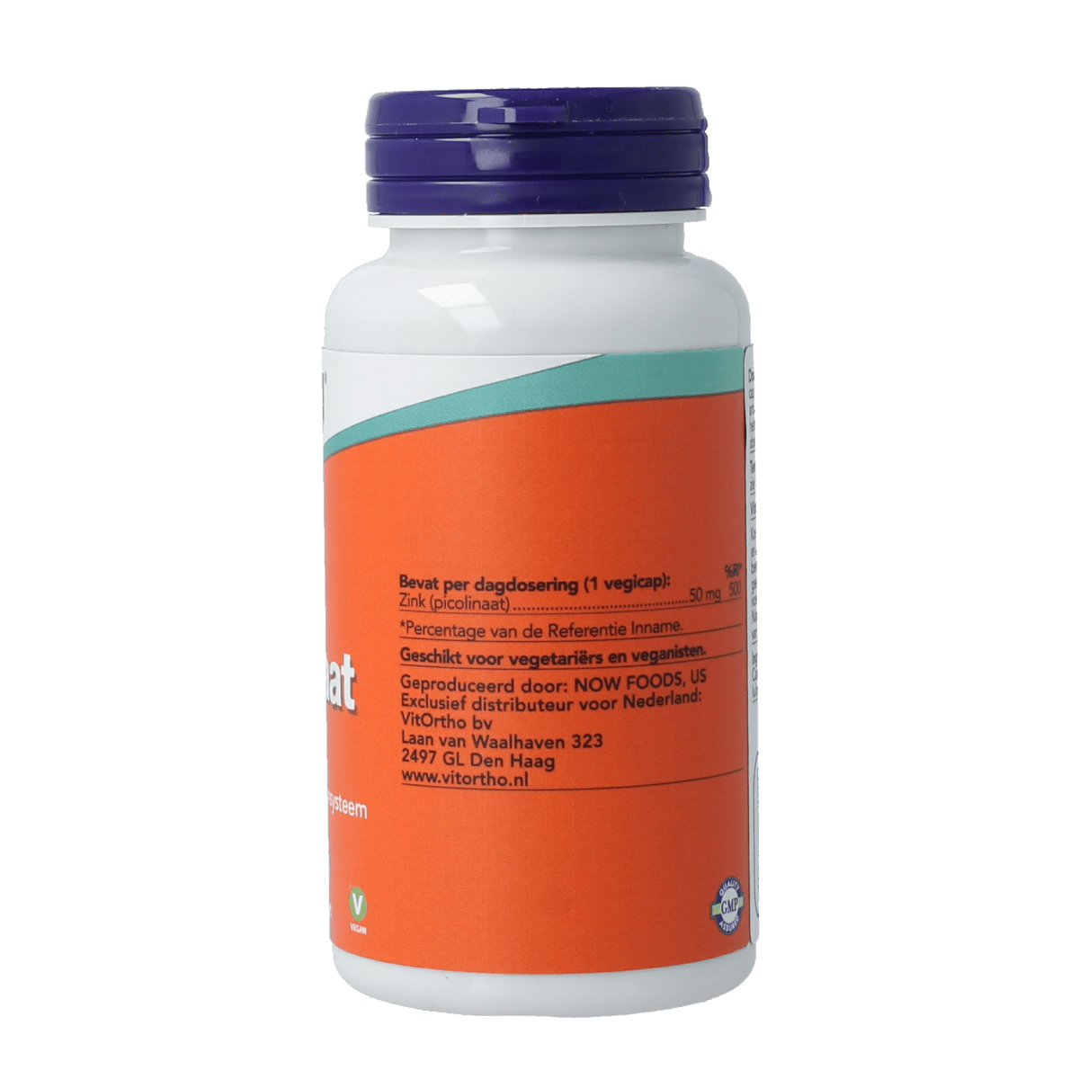 NOW Mineralen Enkel 120.00 Vegetarische capsules NOW Zink picolinaat 50mg 120.00 Vegetarische capsules