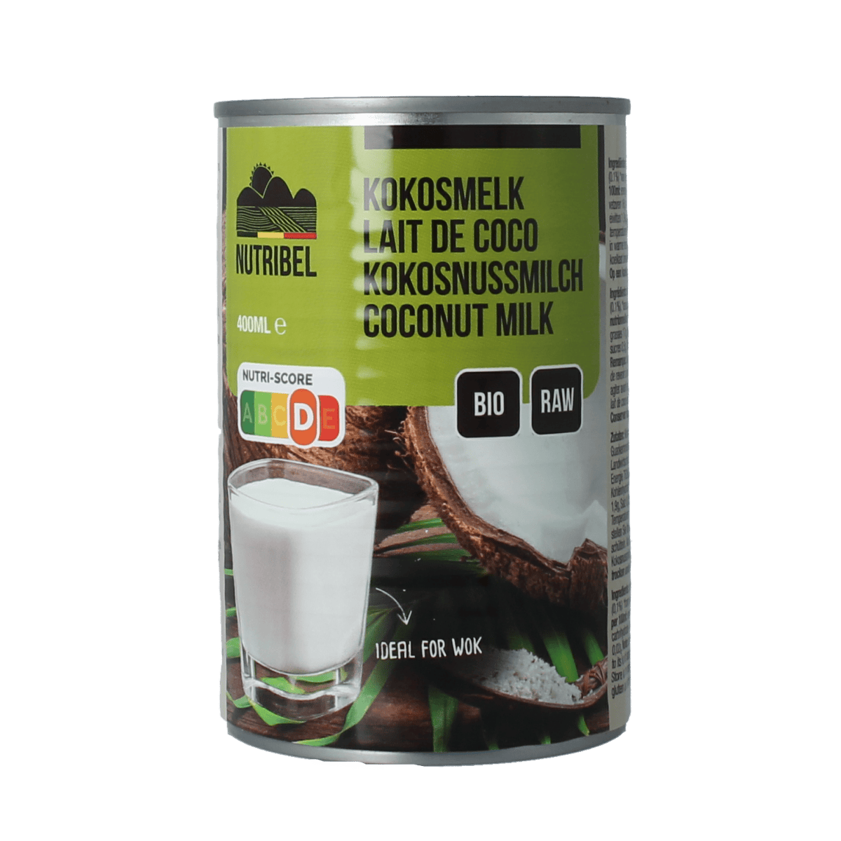 Nutribel Sauzen en Smaakmakers 400.00 Milliliter Nutribel Kokosmelk glutenvrij bio 400.00 Milliliter