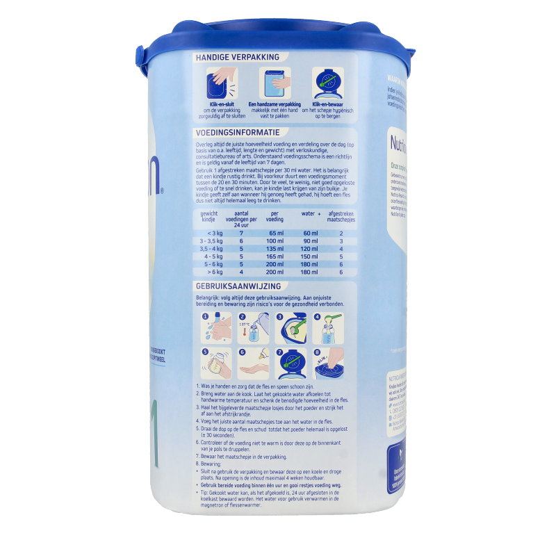 Nutrilon Baby en Peuter Voeding 800 Gram Nutrilon A.R. 1  800 Gram