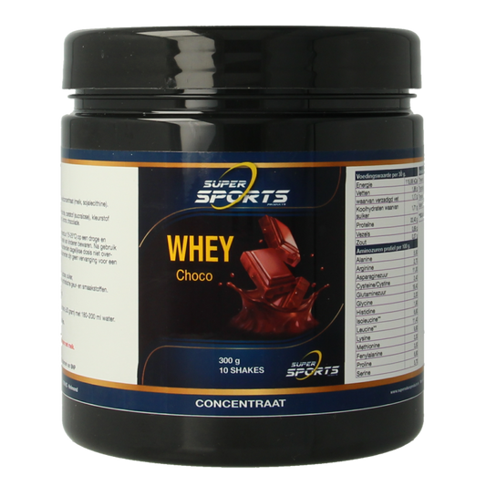 Nutritex Aminozuren 300 Gram Nutritex Whey proteine chocolade 300 Gram