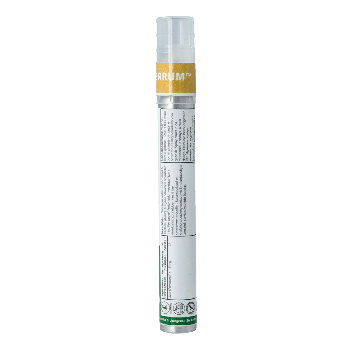 Nutura Vitaminesprays VitaFerrum vitamin spray in a 14.40 ml bottle, dietary supplement with herbal and vitamin ingredients.