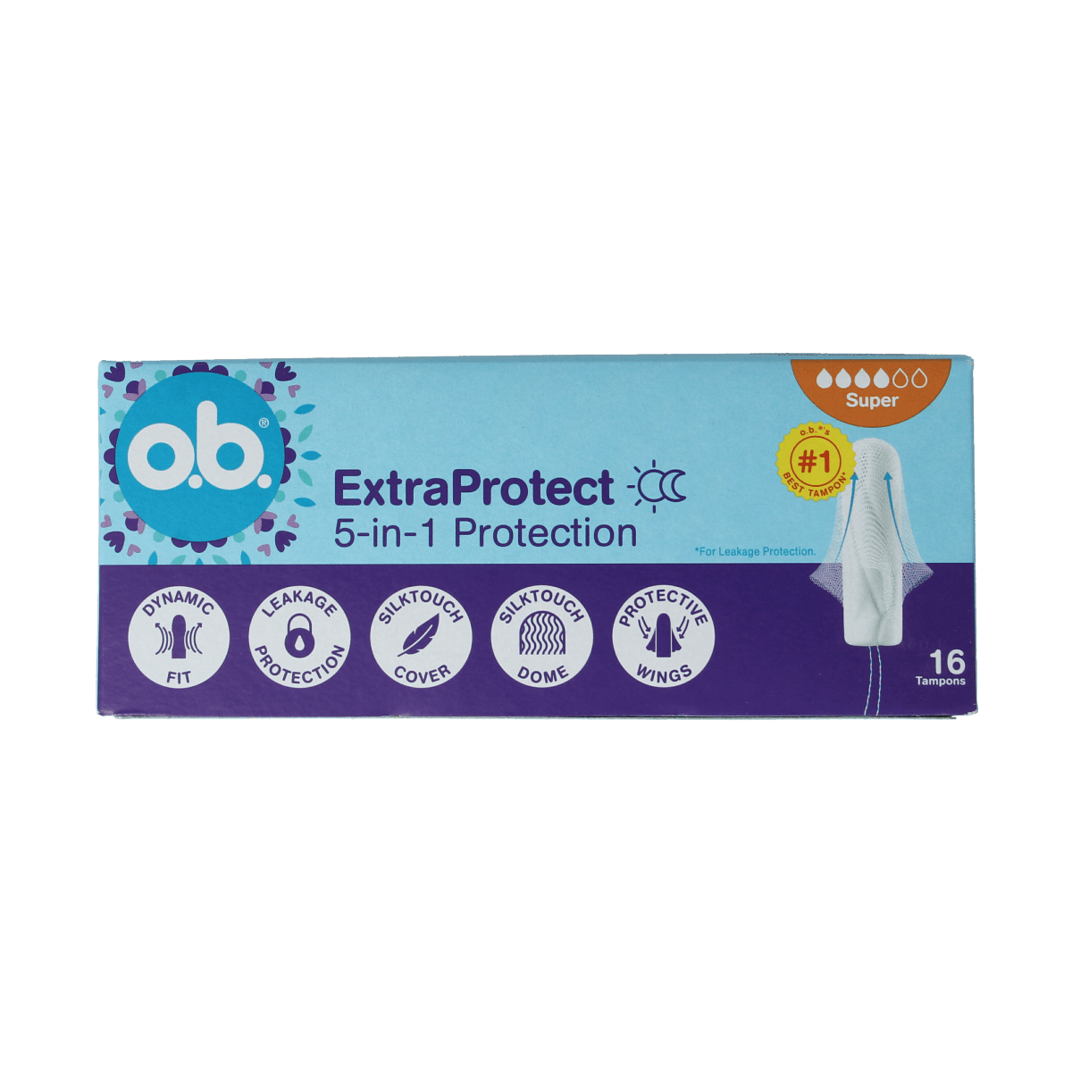 OB Damesverband en Tampons 16.00 Stuks OB Tampons extra protect super 16.00 Stuks