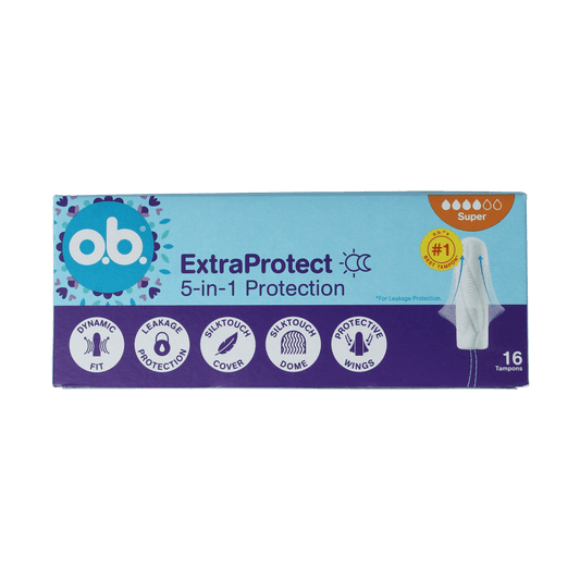 OB Damesverband en Tampons 16.00 Stuks OB Tampons extra protect super 16.00 Stuks