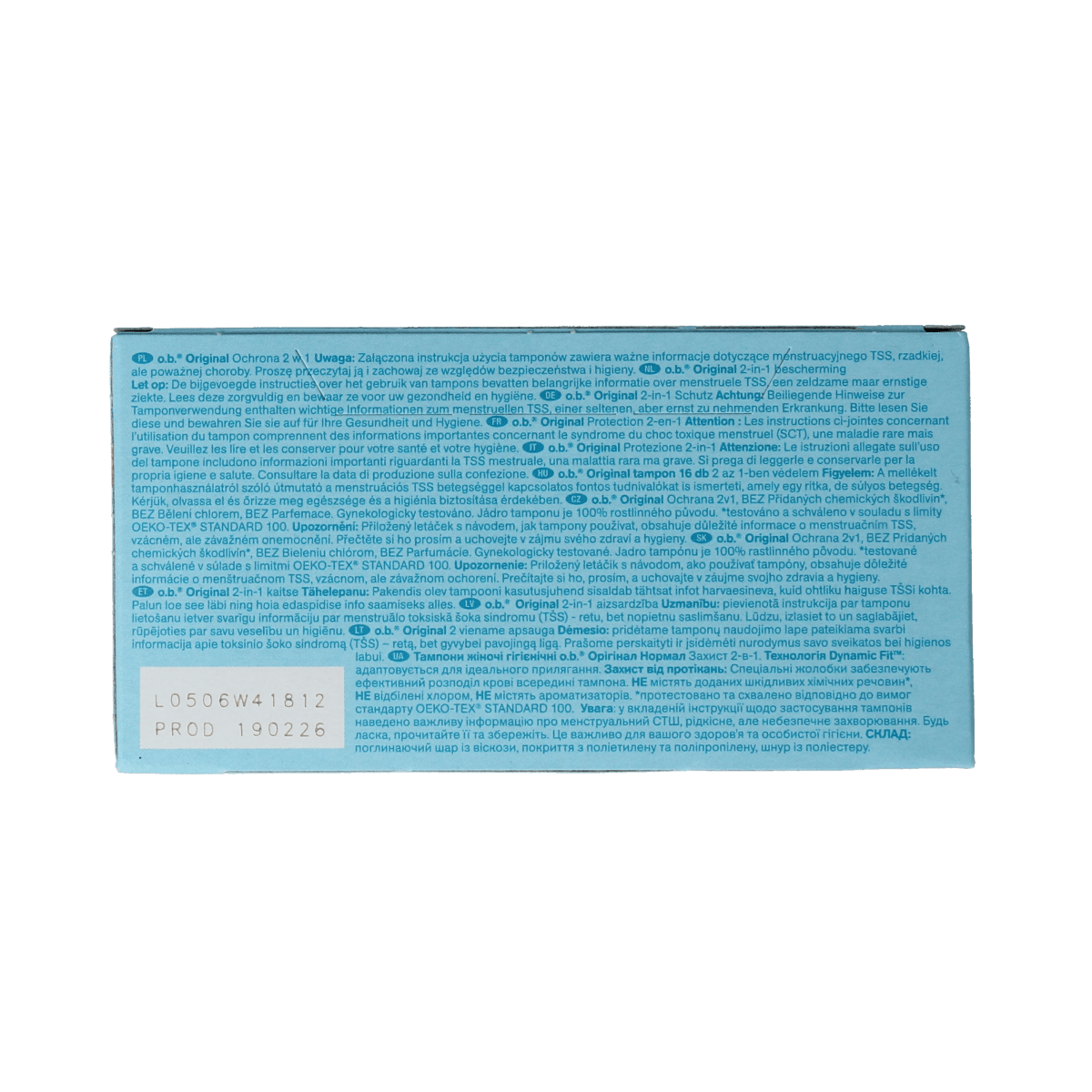 OB Damesverband en Tampons 16.00 Stuks OB Tampons original dynamic fit normal 16.00 Stuks