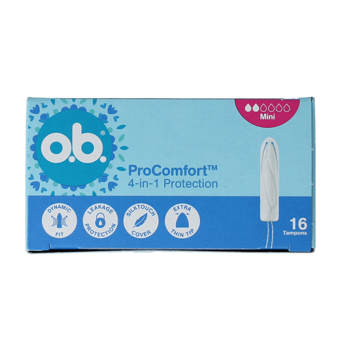 OB Damesverband en Tampons 16.00 Stuks OB Tampons pro comfort advanced mini 16.00 Stuks