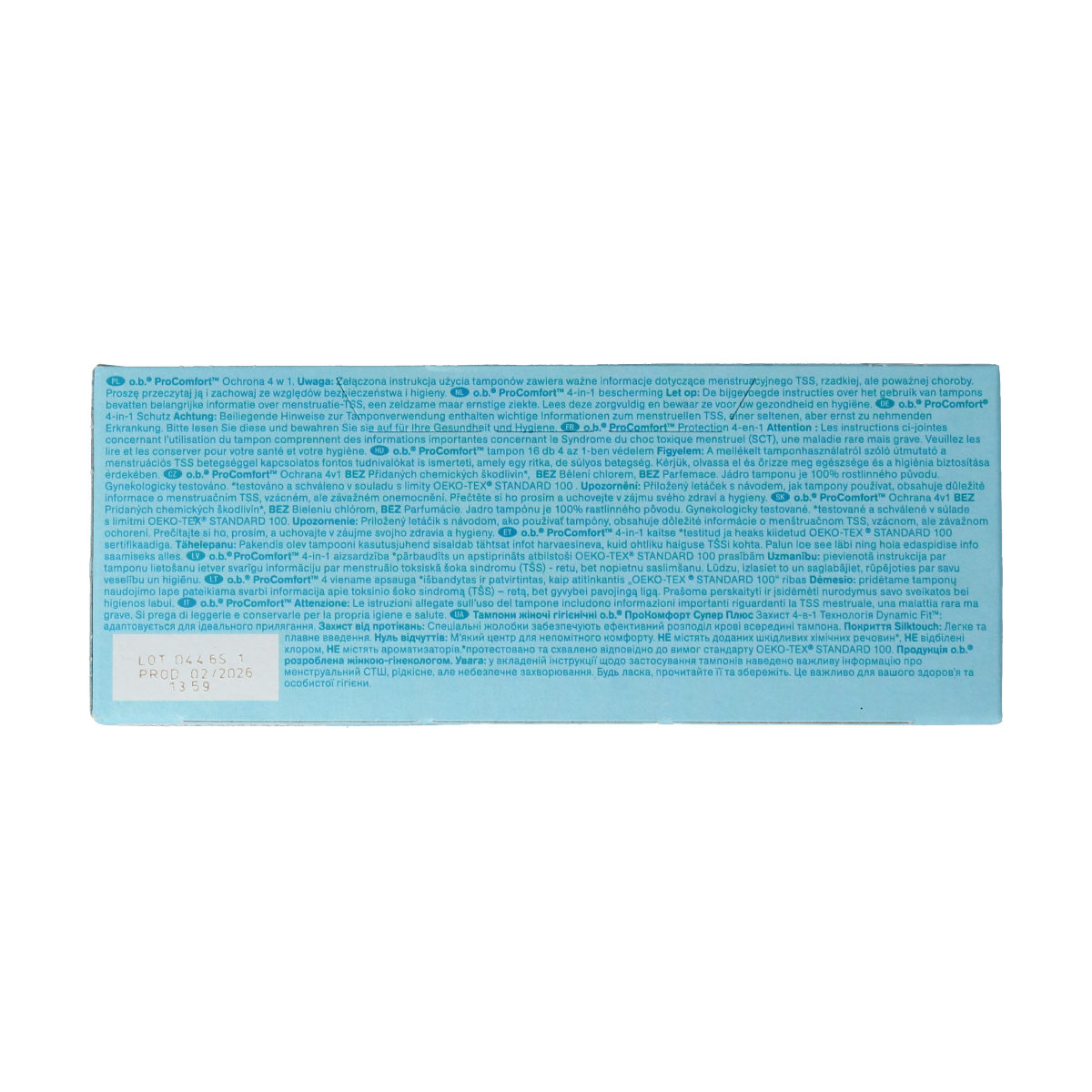 OB Damesverband en Tampons 16.00 Stuks OB Tampons pro comfort advanced super plus 16.00 Stuks