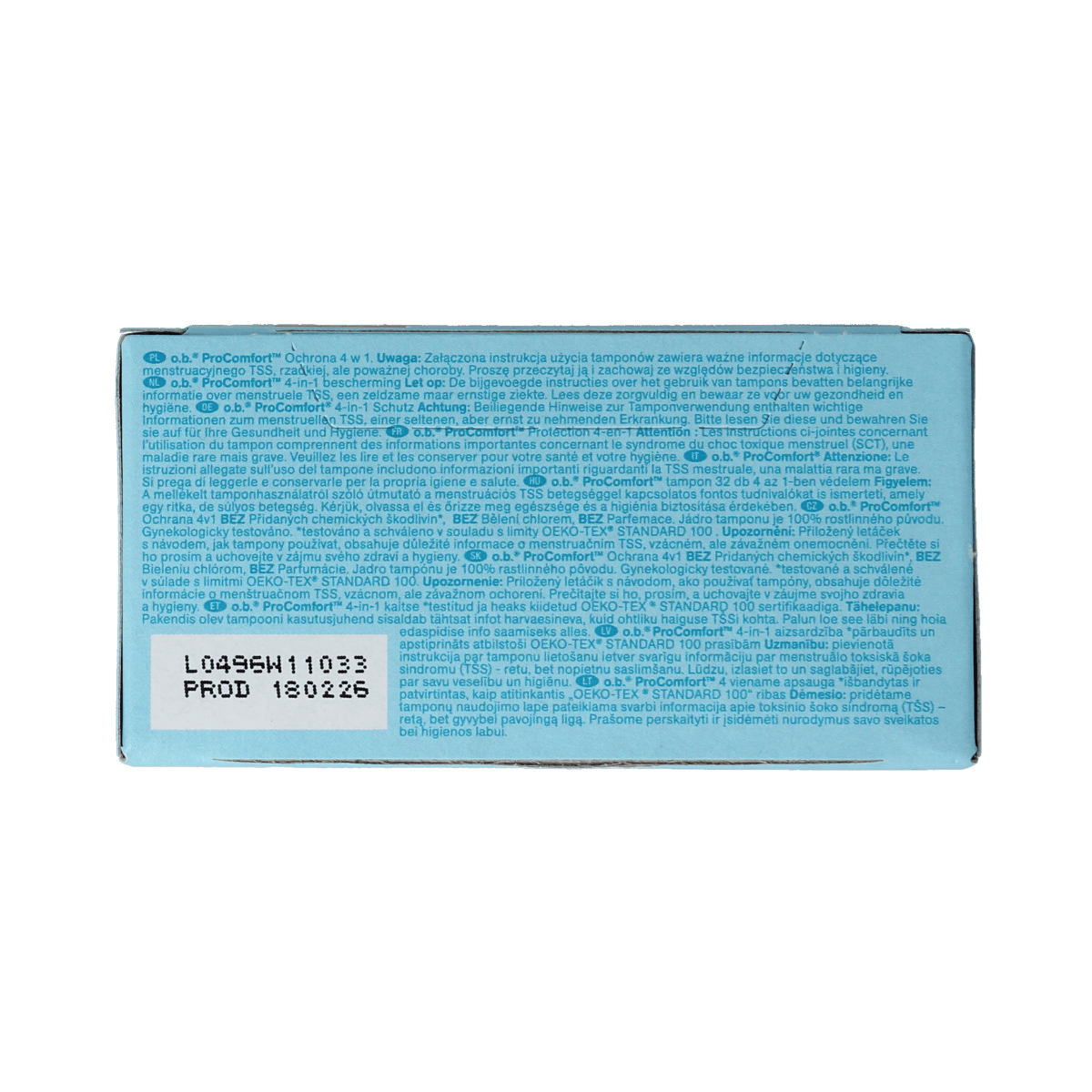 OB Damesverband en Tampons 32.00 Stuks OB Tampons pro comfort advanced mini 32.00 Stuks