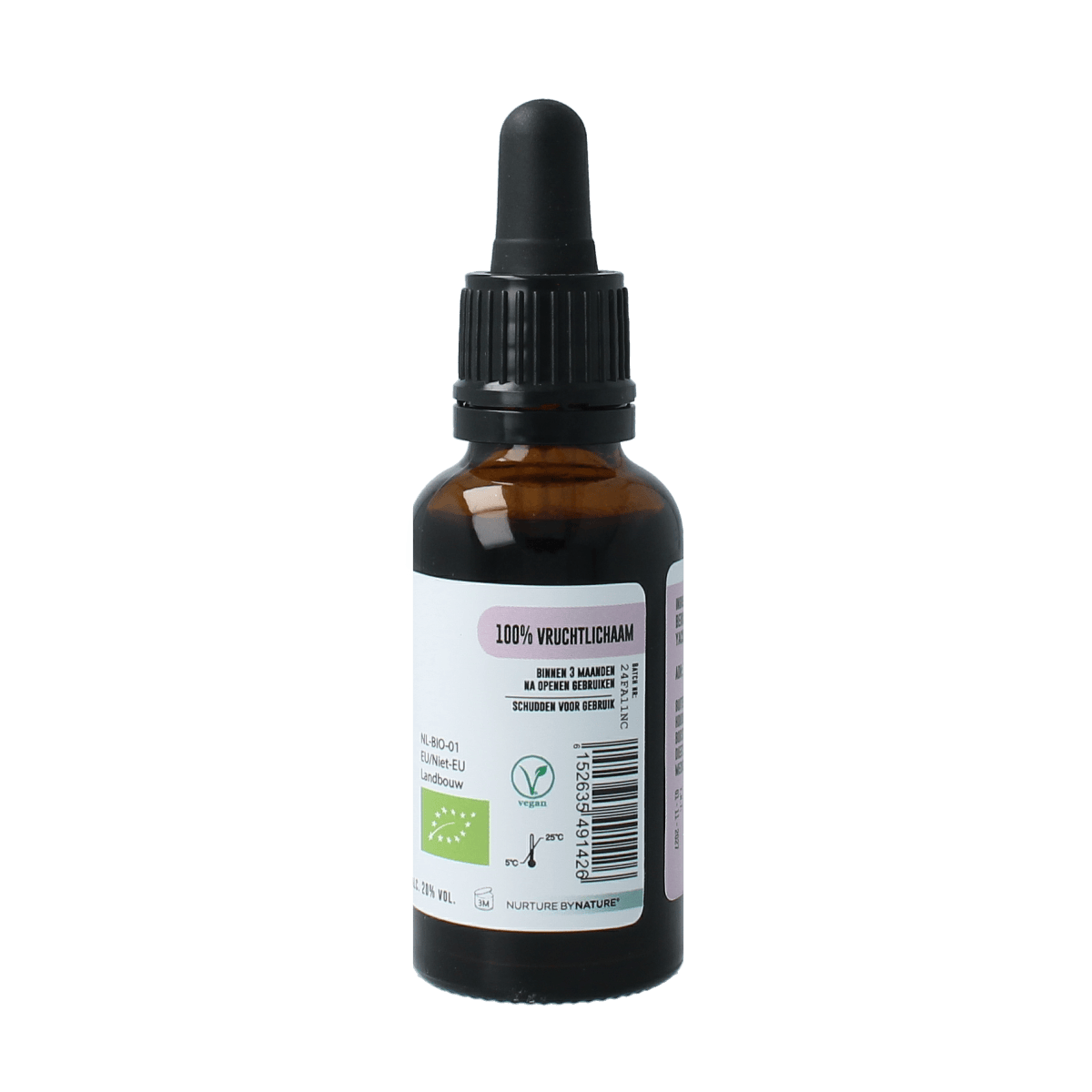 Opus Mushrooms Chaga 2:1 bio herbal extract in 30ml bottle, natural medicinal mushroom supplement from Opus Mushrooms.