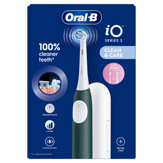 Oral B Tandenborstels 1 Stuks Oral B Elektr tandenborstel iO2 forest green + reisetui 1 Stuks