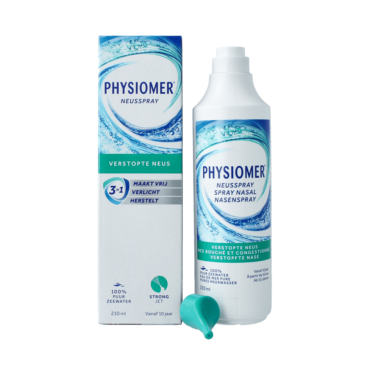 Physiomer Neusverzorging en Inhalatie 210.00 Milliliter Physiomer Strong jet 210.00 Milliliter