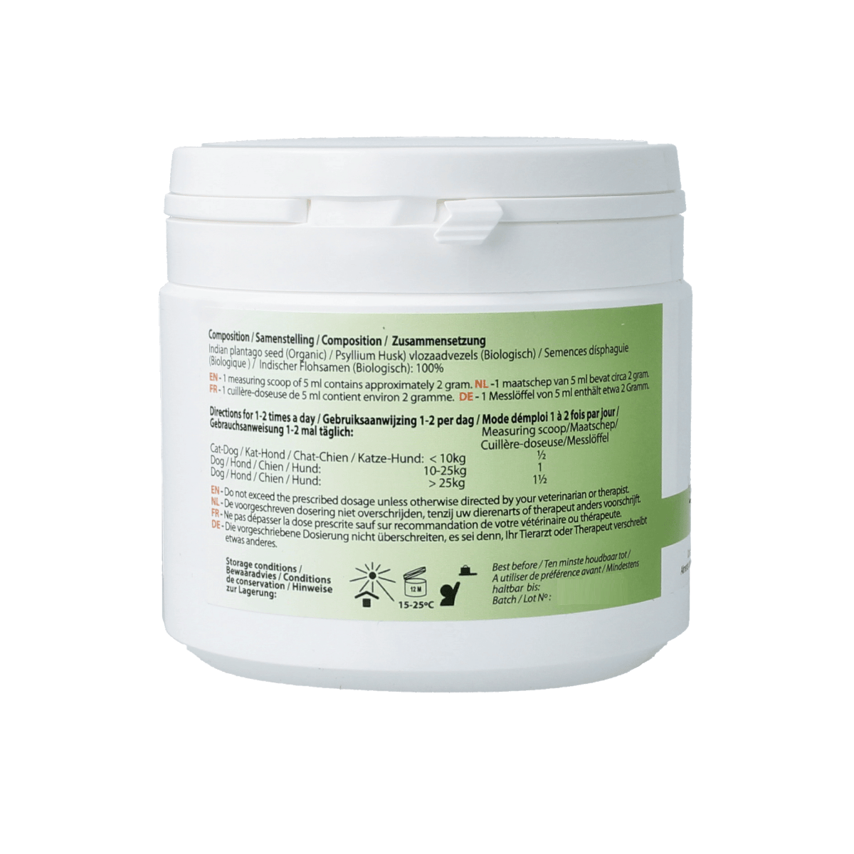 PhytoTreat Voedingssupplementen voor Dieren 150.00 Gram PhytoTreat Psyllium hond/kat/paard 150.00 Gram