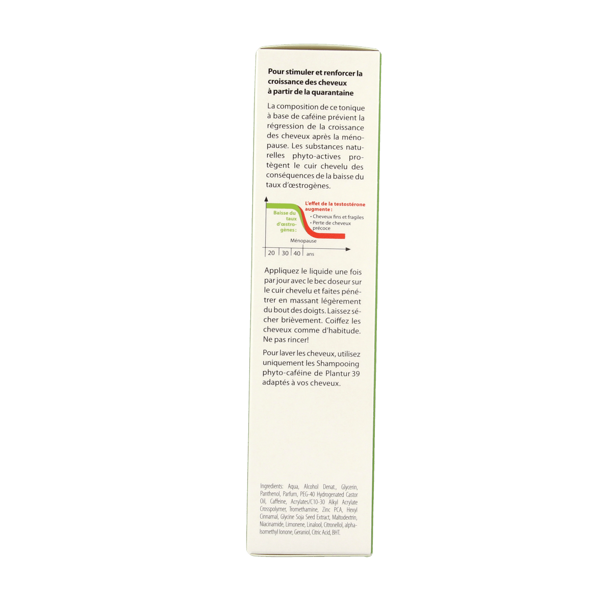 Plantur39 Caffeine Tonic 200ml hair care product bottle, designed to strengthen hair and promote scalp health.