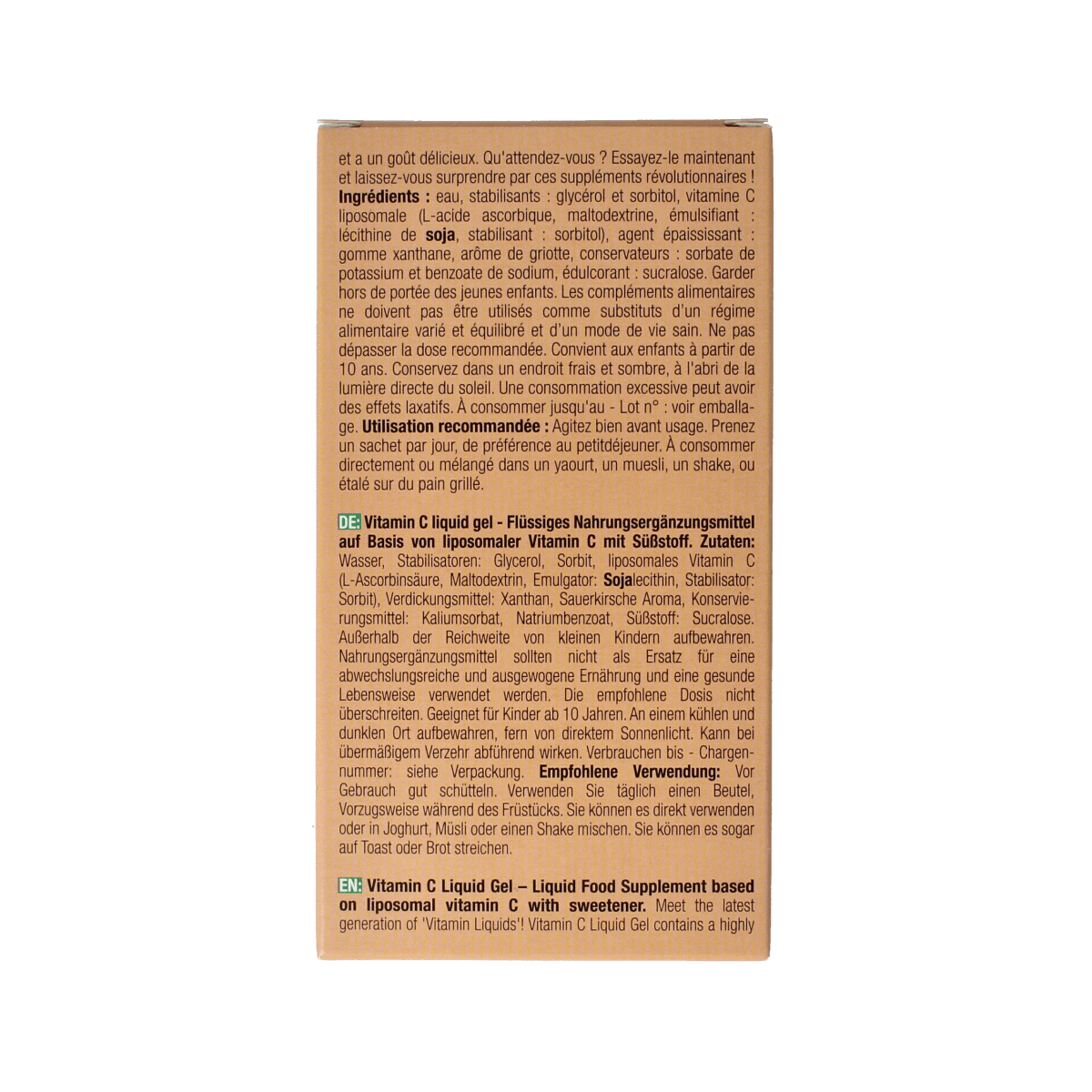 Purasana Vitamine Enkel 15.00 Stuks Purasana Vitamin C liquid gelstick 10ml 15.00 Stuks