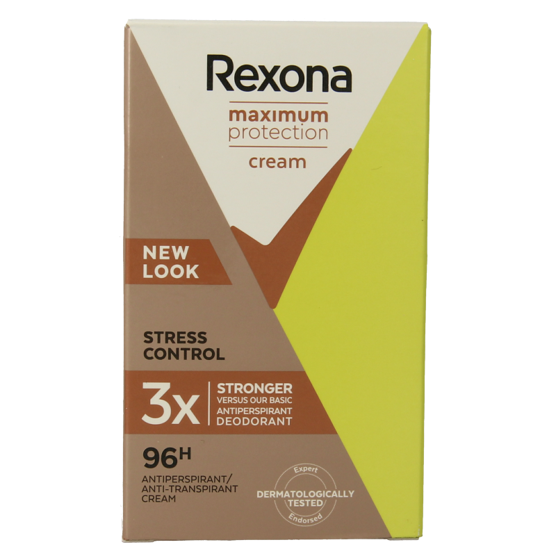 Rexona Deodorant 45 Milliliter Rexona Deodorant maximum protection stress control 45 Milliliter