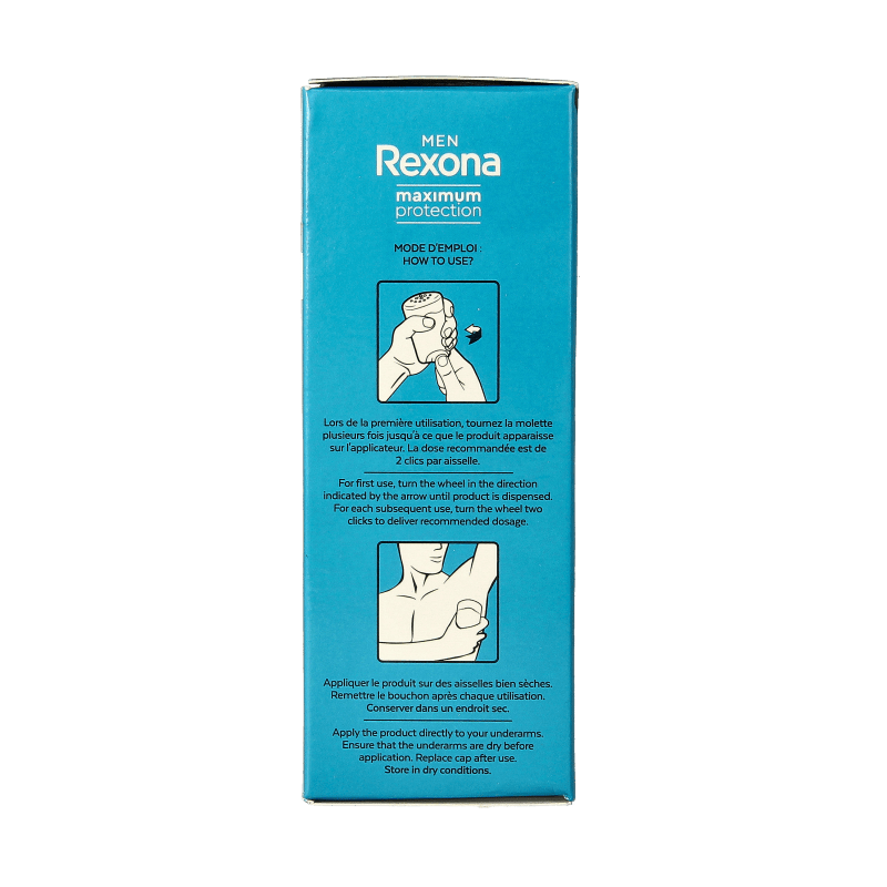 Rexona Deodorant 45 Milliliter Rexona Deodorant stick men max protect clean scent 45 Milliliter