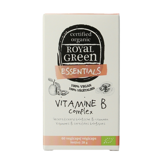 Royal Green Kruidenpreparaten 60 Vegetarische capsules Royal Green Vitamine B complex bio 60 Vegetarische capsules
