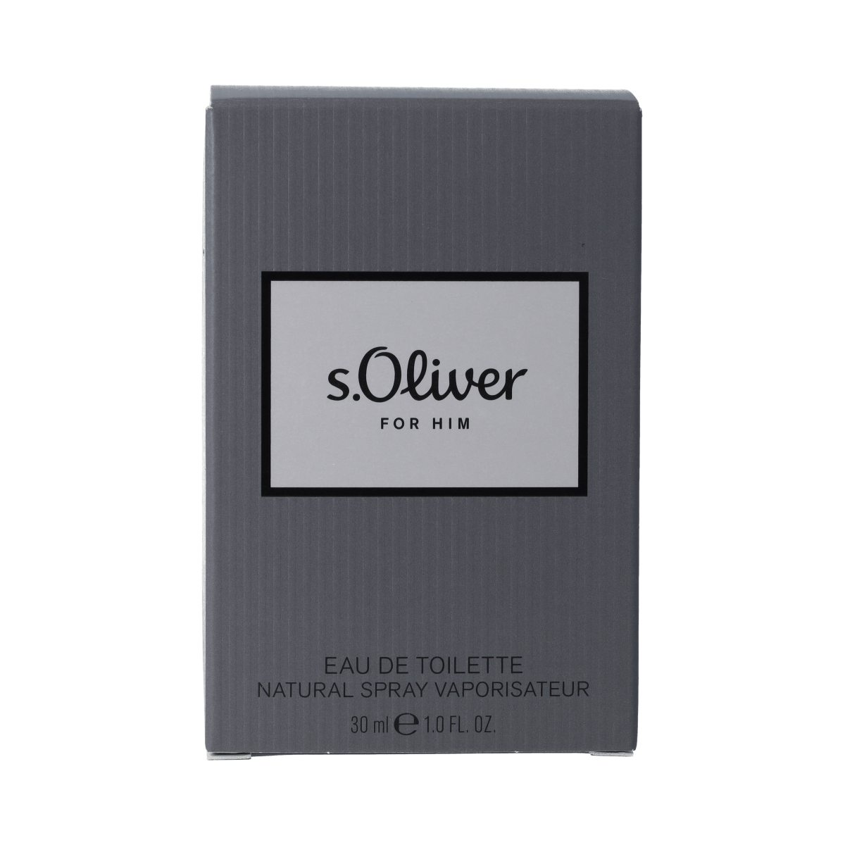 S Oliver For Him men eau de toilette natural spray bottle, 30ml, with sleek packaging and branding visible.