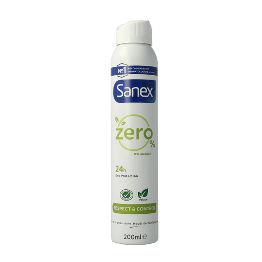 Sanex Deodorant 200 Milliliter Sanex Deodorant spray zero% respect & control 200 Milliliter