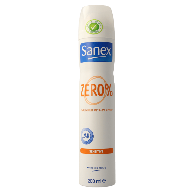 Sanex Deodorant 200 Milliliter Sanex Deodorant spray zero % sensitive 200 Milliliter