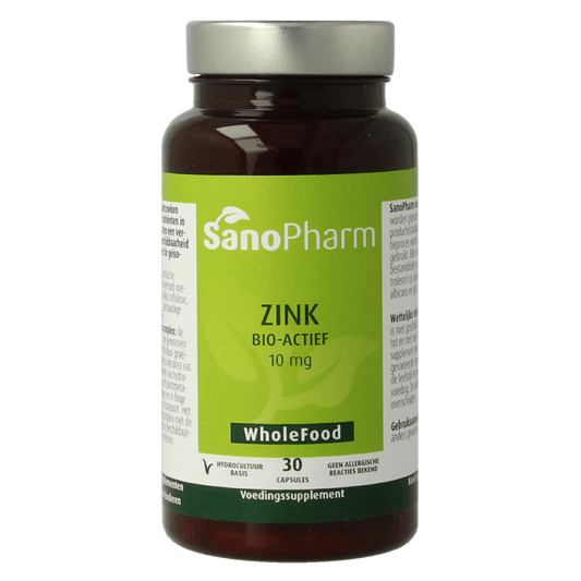 SanoPharm Mineralen Enkel 30.00 Capsules SanoPharm Zink  wholefood 30.00 Capsules