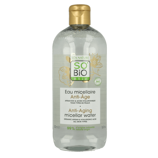 So Bio Etic Gezichtsverzorging 500.00 Milliliter So Bio Etic Argan anti-aging micellar water 500.00 Milliliter