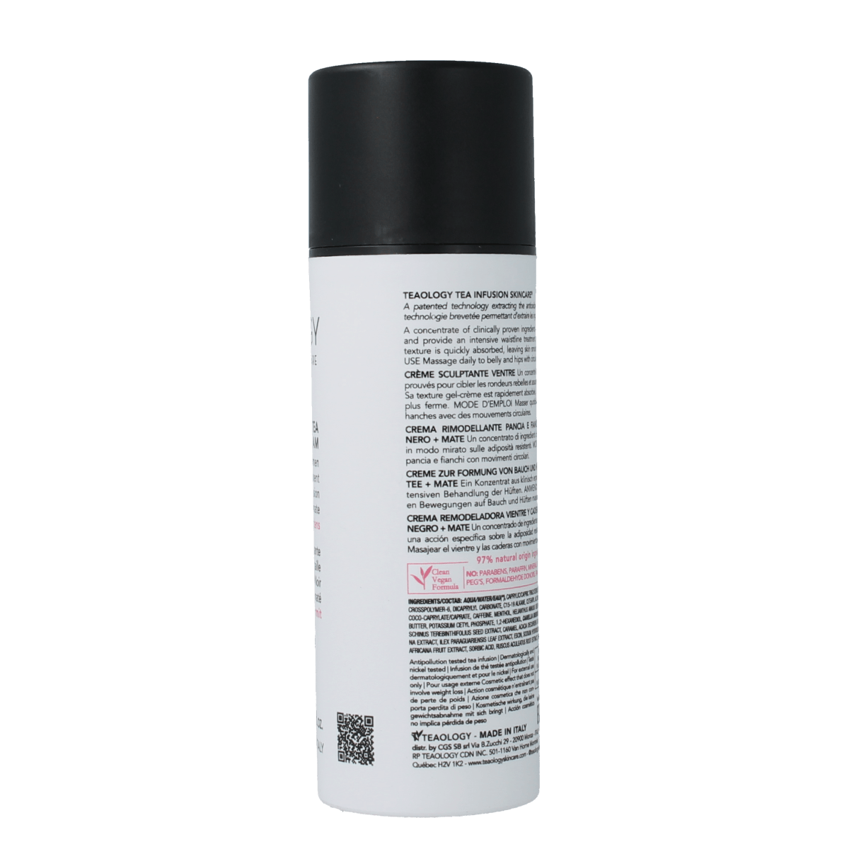 Teaology Lichaamsverzorging 150.00 Milliliter Teaology Black tea flat belly cream 150.00 Milliliter