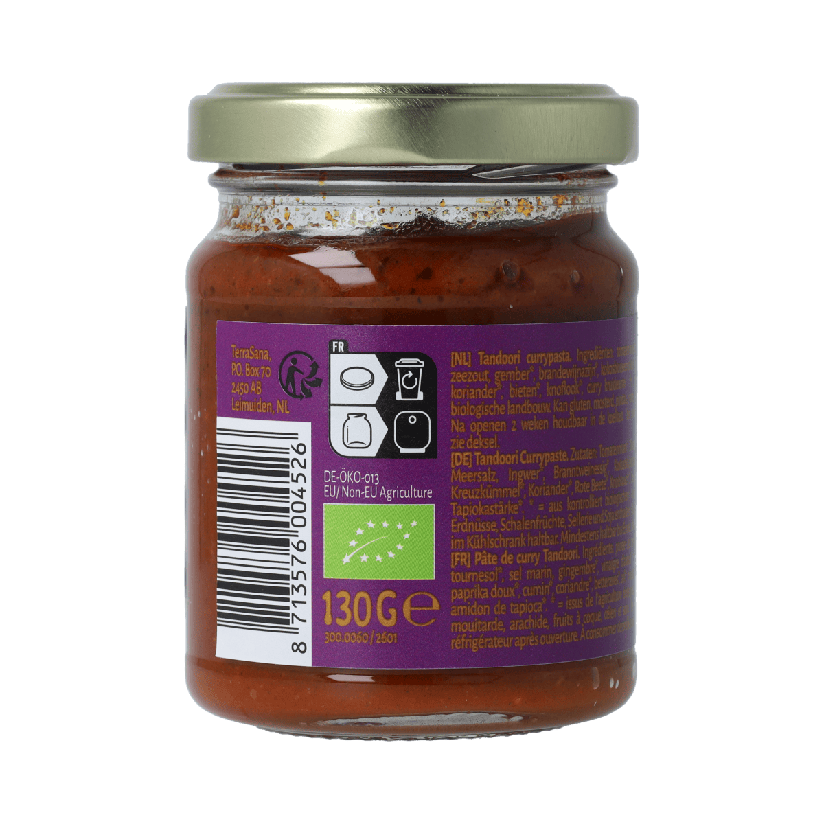 TerraSana Sauzen en Smaakmakers 130.00 Gram TerraSana Indiase tandoori currypasta bio 130.00 Gram