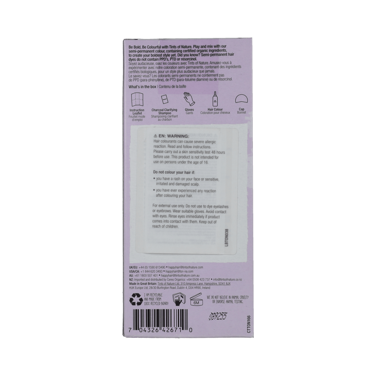 Tints Of Nature Haarkleuring 1.00 Set Tints Of Nature Bold purple 1.00 Set