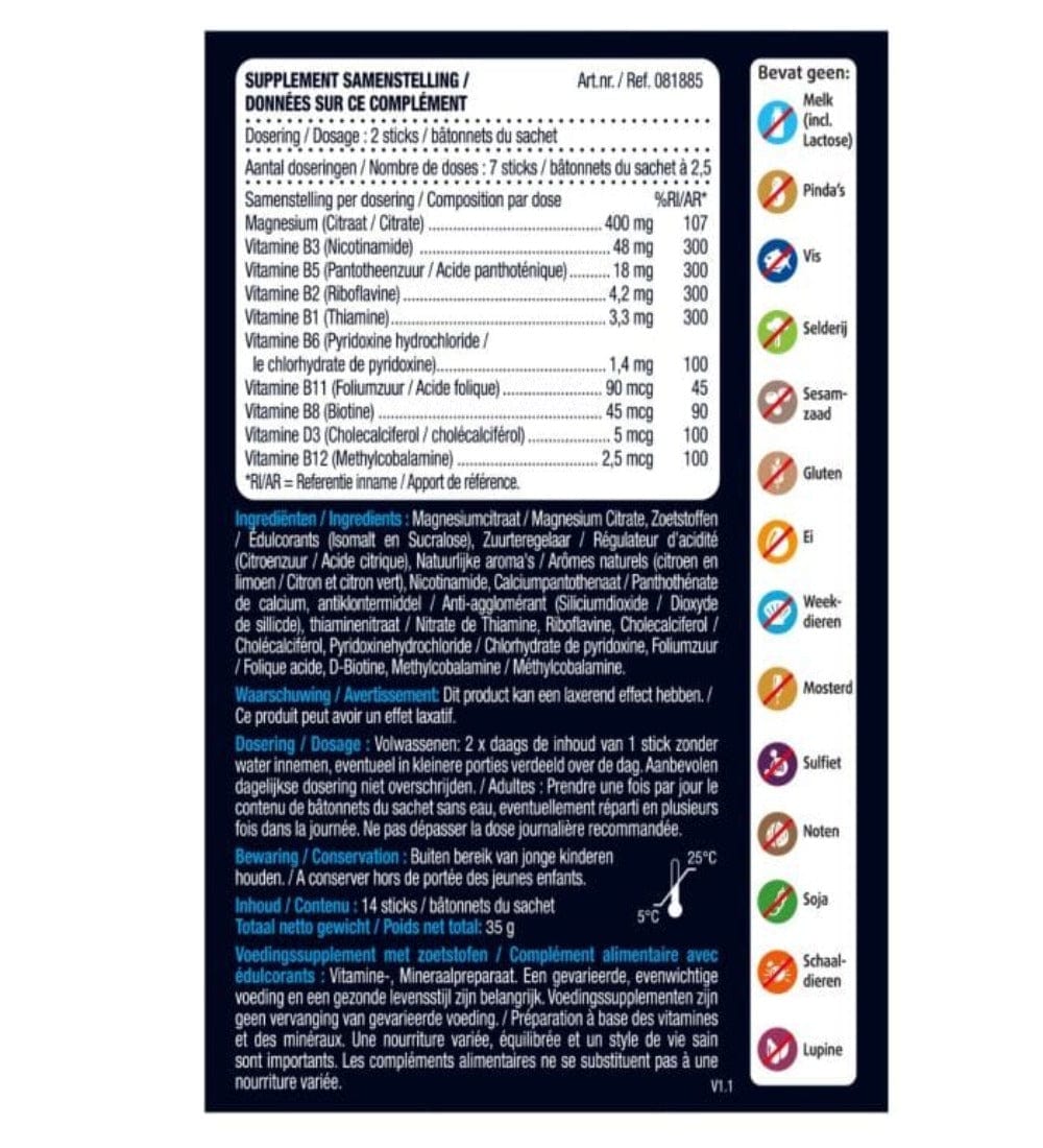 Topbrands2go Magnesium 400 mg 2Go 14 sticks 14 Magnesium 400 mg 2Go 14 Sticks