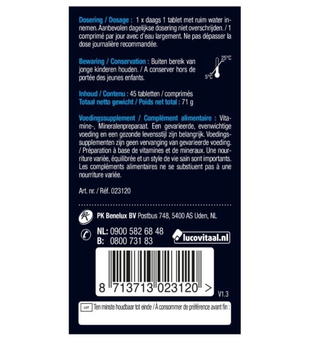 Topbrands2go Magnesium Tension, Stress & Fatigue 45 Tablets 45 Magnesium Tension, Stress & Fatigue 45 Tablets