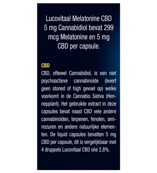 Topbrands2go Melatonin CBD 5 mg 30 capsules Melatonin CBD 5 mg 30 Capsules