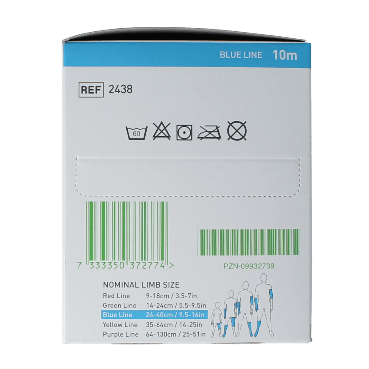 Tubifast BL 2-way stretch tubular bandage and gauze, 1.00 pack, flexible medical support for wounds and injuries.