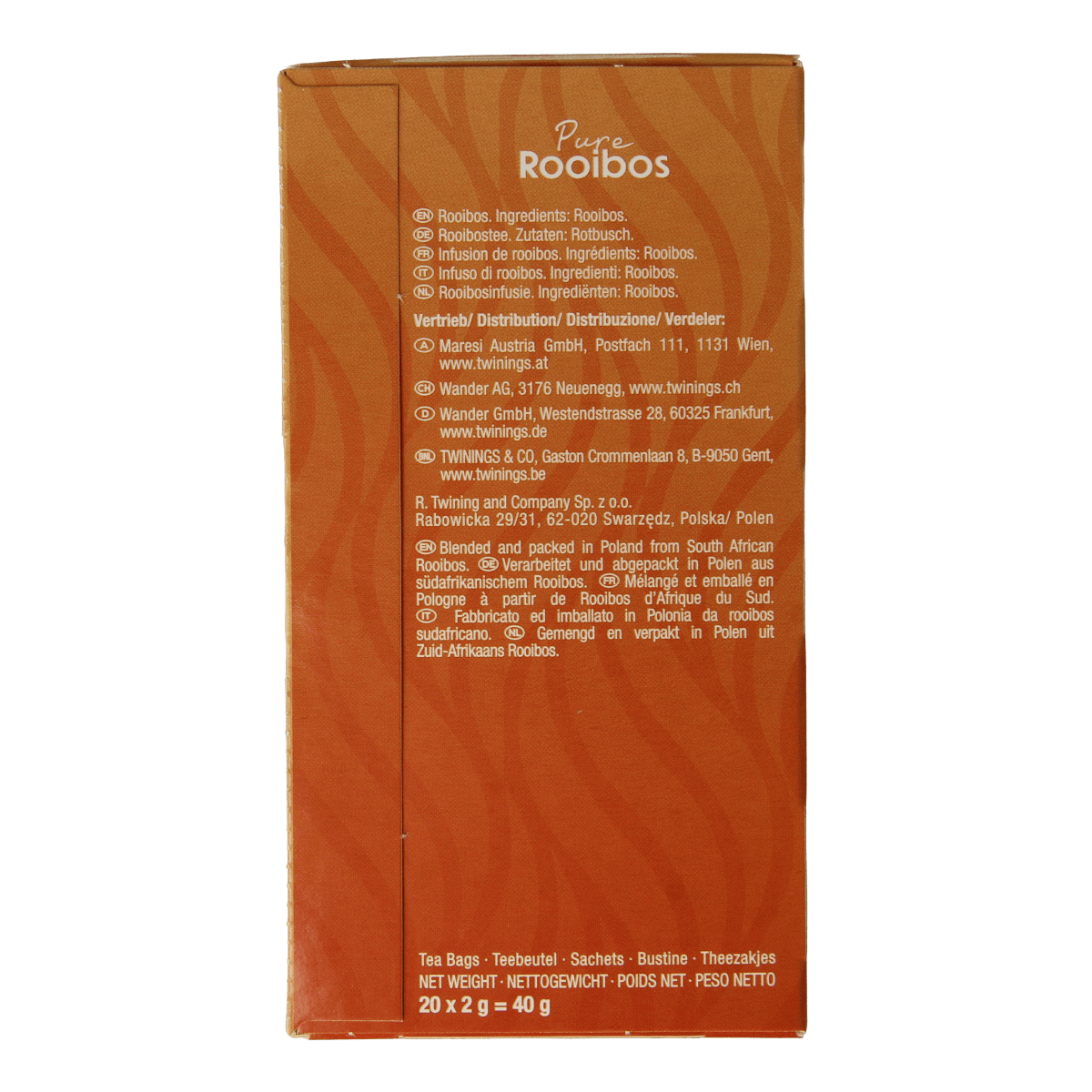 Twinings Koffie en Thee 20.00 Zakjes Twinings Rooibos 20.00 Zakjes