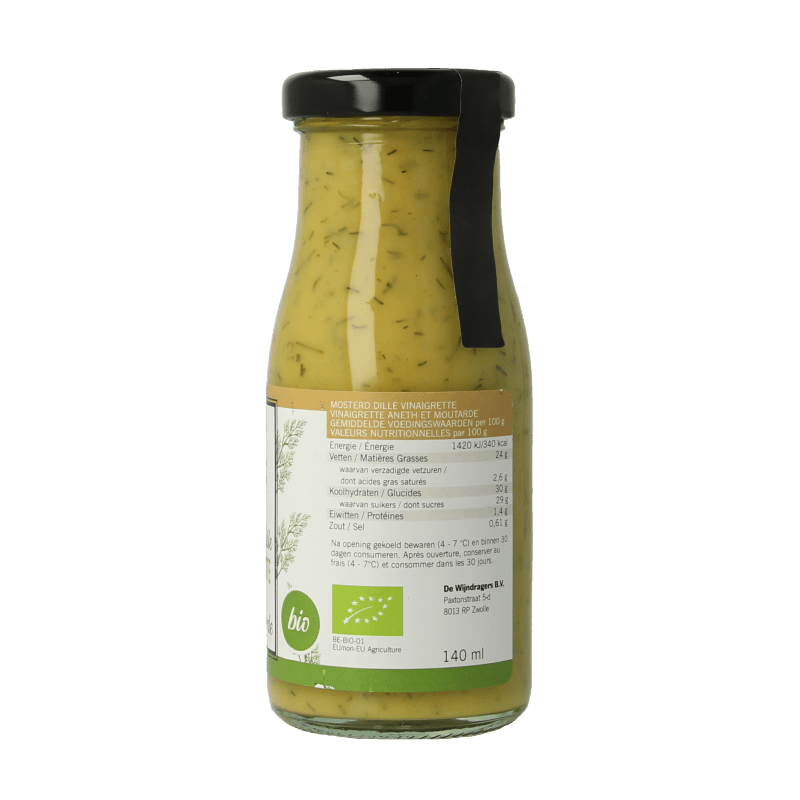 Van Ton Sauzen en Smaakmakers 140 Gram Van Ton Mosterd dille dressing bio 140 Gram